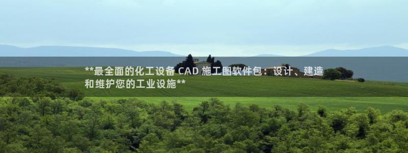 天辰会员开户流程：**最全面的化工设备 CAD 施